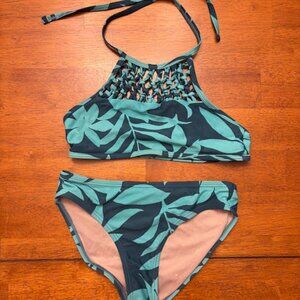 Old navy girls teel tie bikini